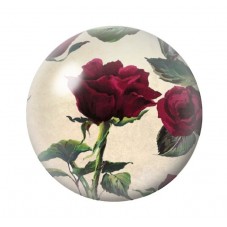 Cabochon en Verre Illustré Fleurs 12 à 25mm pour la création de bijoux fantaisie - DIY