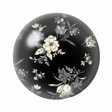 Cabochon en Verre Illustré Fleurs 12 à 25mm pour la création de bijoux fantaisie - DIY