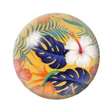 Cabochon en Verre Illustré Fleurs 12 à 25mm pour la création de bijoux fantaisie - DIY