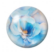 Cabochon en Verre Illustré Fleurs 12 à 25mm pour la création de bijoux fantaisie - DIY