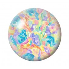 Cabochon en Verre Illustré Fleurs 12 à 25mm pour la création de bijoux fantaisie - DIY