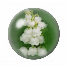Cabochon en Verre Illustré Fleurs 12 à 25mm pour la création de bijoux fantaisie - DIY