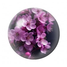 Cabochon en Verre Illustré Fleurs 12 à 25mm pour la création de bijoux fantaisie - DIY