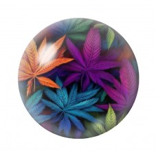 Cabochon en Verre Illustré Fleurs 12 à 25mm pour la création de bijoux fantaisie - DIY