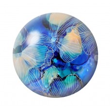 Cabochon en Verre Illustré Fleurs 12 à 25mm pour la création de bijoux fantaisie - DIY