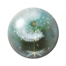 Cabochon en Verre Illustré Fleurs 12 à 25mm pour la création de bijoux fantaisie - DIY