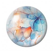 Cabochon en Verre Illustré Fleurs 12 à 25mm pour la création de bijoux fantaisie - DIY