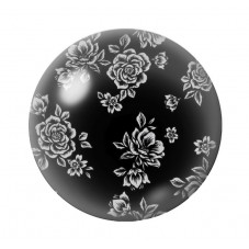 Cabochon en Verre Illustré Fleurs 12 à 25mm pour la création de bijoux fantaisie - DIY