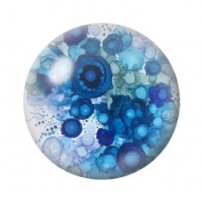 Cabochon en Verre Illustré Fleurs 12 à 25mm pour la création de bijoux fantaisie - DIY