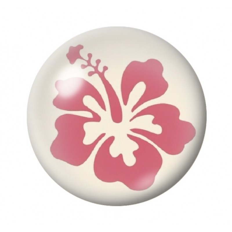 Cabochon en Verre Illustré Fleurs 12 à 25mm