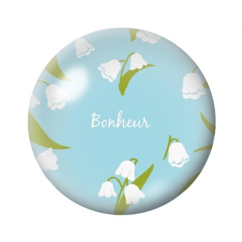 Cabochon en Verre Illustré Fleurs 12 à 25mm
