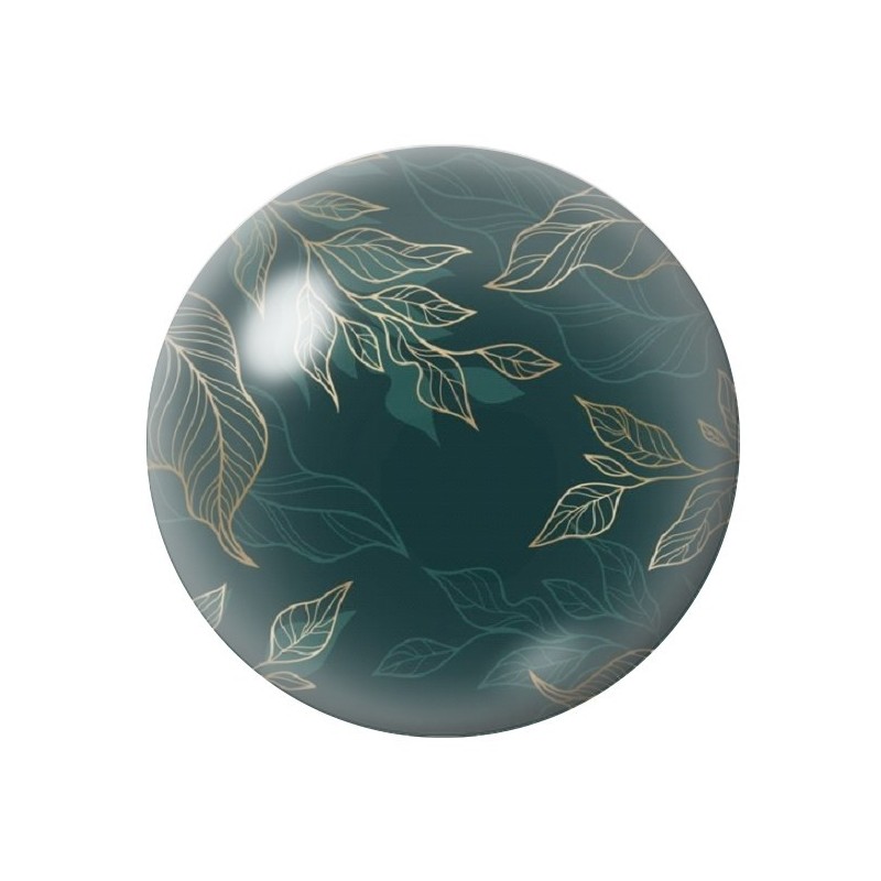 Cabochon en Verre Illustré Fleurs 12 à 25mm