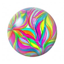 Cabochon en Verre Illustré Fleurs 12 à 25mm pour la création de bijoux fantaisie - DIY