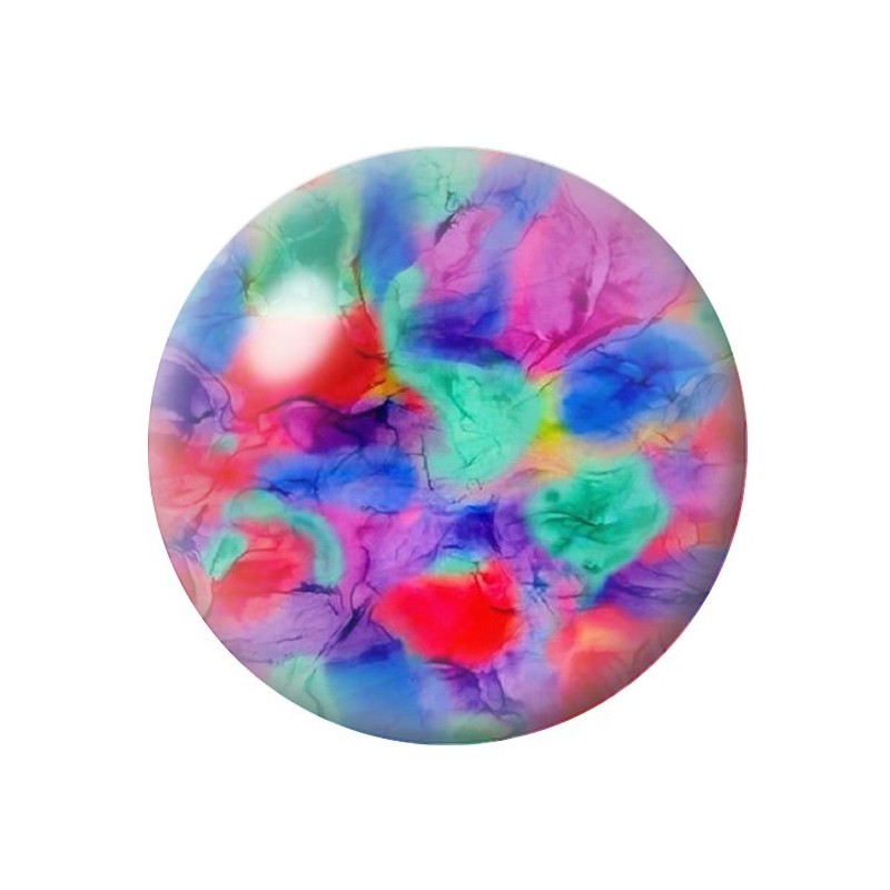 Cabochon en Verre Illustré Fleurs 12 à 25mm