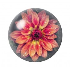 Cabochon en Verre Illustré Fleurs 12 à 25mm pour la création de bijoux fantaisie - DIY