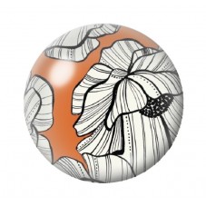 Cabochon en Verre Illustré Fleurs 12 à 25mm pour la création de bijoux fantaisie - DIY