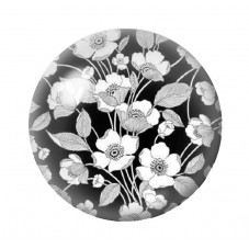 Cabochon en Verre Illustré Fleurs 12 à 25mm pour la création de bijoux fantaisie - DIY