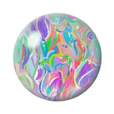 Cabochon en Verre Illustré Fleurs 12 à 25mm pour la création de bijoux fantaisie - DIY