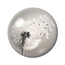 Cabochon en Verre Illustré Fleurs 12 à 25mm pour la création de bijoux fantaisie - DIY