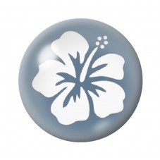 Cabochon en Verre Illustré Fleurs 12 à 25mm pour la création de bijoux fantaisie - DIY