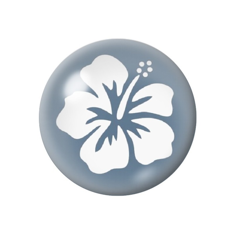 Cabochon en Verre Illustré Fleurs 12 à 25mm