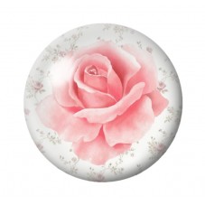 Cabochon en Verre Illustré Fleurs 12 à 25mm pour la création de bijoux fantaisie - DIY