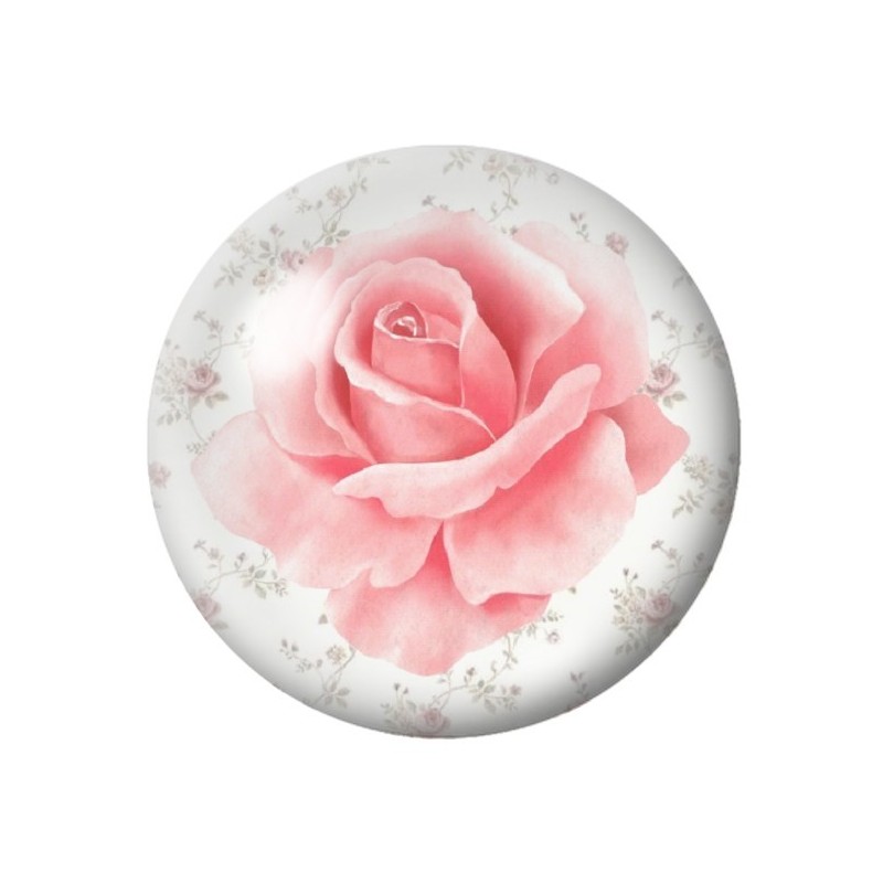 Cabochon en Verre Illustré Fleurs 12 à 25mm