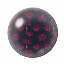 Cabochon en Verre Illustré Fleurs 12 à 25mm pour la création de bijoux fantaisie - DIY