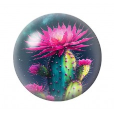 Cabochon en Verre Illustré Fleurs 12 à 25mm pour la création de bijoux fantaisie - DIY