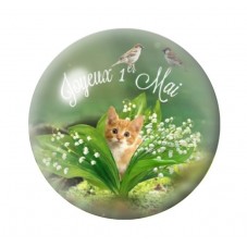 Cabochon en Verre Illustré Fleurs 12 à 25mm pour la création de bijoux fantaisie - DIY