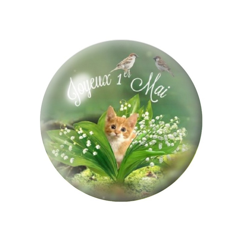 Cabochon en Verre Illustré Fleurs 12 à 25mm