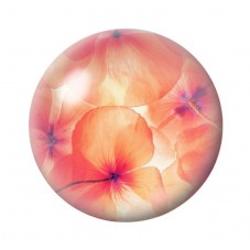 Cabochon en Verre Illustré Fleurs 12 à 25mm pour la création de bijoux fantaisie - DIY