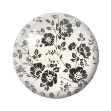 Cabochon en Verre Illustré Fleurs 12 à 25mm pour la création de bijoux fantaisie - DIY