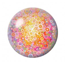 Cabochon en Verre Illustré Fleurs 12 à 25mm pour la création de bijoux fantaisie - DIY