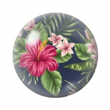 Cabochon en Verre Illustré Fleurs 12 à 25mm pour la création de bijoux fantaisie - DIY