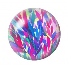 Cabochon en Verre Illustré Fleurs 12 à 25mm pour la création de bijoux fantaisie - DIY