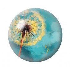 Cabochon en Verre Illustré Fleurs 12 à 25mm pour la création de bijoux fantaisie - DIY