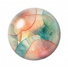 Cabochon en Verre Illustré Fleurs 12 à 25mm pour la création de bijoux fantaisie - DIY