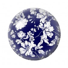 Cabochon en Verre Illustré Fleurs 12 à 25mm pour la création de bijoux fantaisie - DIY