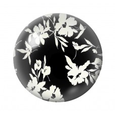 Cabochon en Verre Illustré Fleurs 12 à 25mm pour la création de bijoux fantaisie - DIY