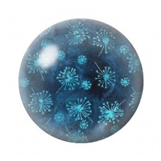 Cabochon en Verre Illustré Fleurs 12 à 25mm pour la création de bijoux fantaisie - DIY