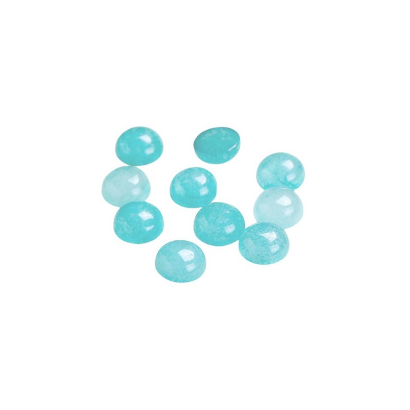 Cabochon en Pierre Naturelle Quartz Bleu Lagon 6, 8, 10 ou 12mm