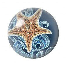 Cabochon en Verre Illustré Mer Été 12 à 25mm pour la création de bijoux fantaisie - DIY