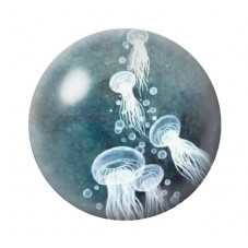 Cabochon en Verre Illustré Mer Été 12 à 25mm pour la création de bijoux fantaisie - DIY