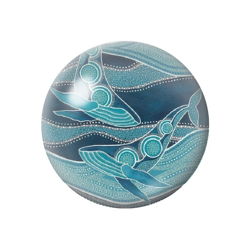 Cabochon en Verre Illustré Mer Été 12 à 25mm