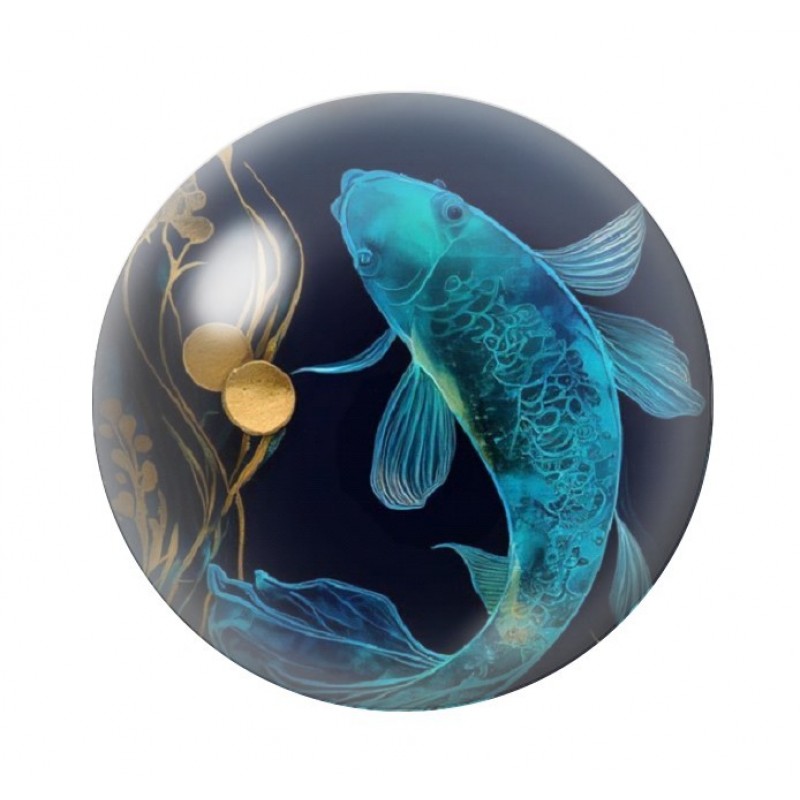 Cabochon en Verre Illustré Mer Été 12 à 25mm
