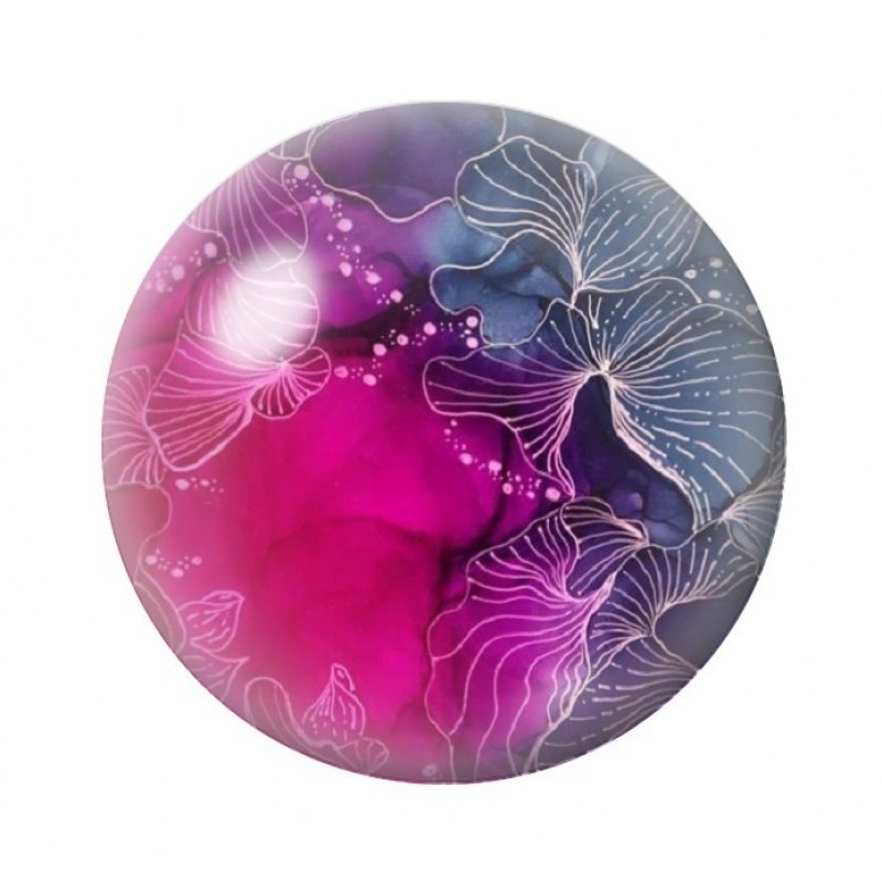 Cabochon en Verre Illustré Mer Été 12 à 25mm