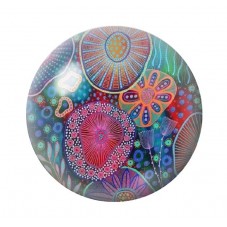 Cabochon en Verre Illustré Mer Été 12 à 25mm pour la création de bijoux fantaisie - DIY