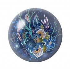 Cabochon en Verre Illustré Mer Été 12 à 25mm pour la création de bijoux fantaisie - DIY