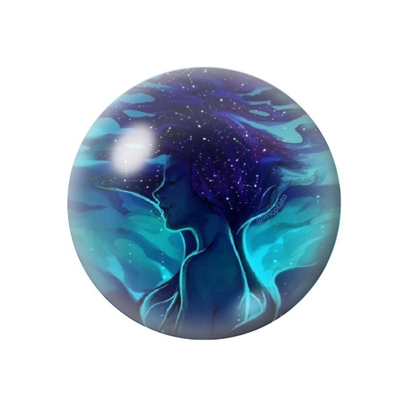 Cabochon en Verre Illustré Mer Été 12 à 25mm